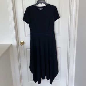 “Karl Lagerfeld” black dress with lined side pockets; size 4; NWOT